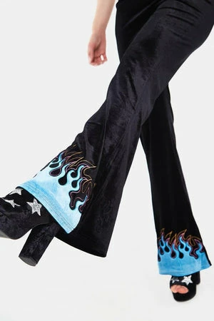 Jawbreaker Too Hot To Handle Flame Flared Trousers 7 Jawbreaker Too Hot To Handle Flame Flared Trousers - Image 7