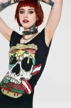 Jawbreaker Twisted Burger T-Shirt -Voodoo Vixen shop twisted burger t shirt jawbreaker 4 300x