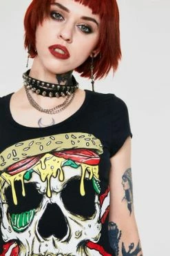 Jawbreaker Twisted Burger T-Shirt -Voodoo Vixen shop twisted burger t shirt jawbreaker 5 300x