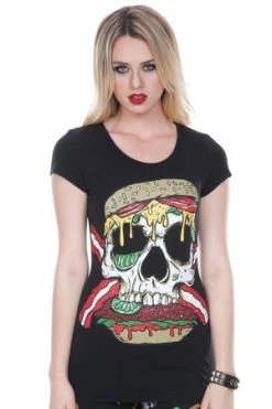 Jawbreaker Twisted Burger T-Shirt -Voodoo Vixen shop twisted burger t shirt jawbreaker 6 300x