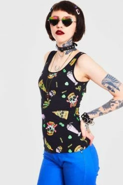 Jawbreaker Twisted Fast Food Tie Up Back Top -Voodoo Vixen shop twisted fast food tie up back top jawbreaker 3 300x