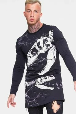 Jawbreaker Unisex Dino Bones Long Sleeve Sweatshirt -Voodoo Vixen shop unisex dino bones long sleeve sweatshirt jawbreaker 3 300x