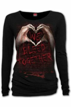 Spiral We Bleed Together - Baggy Top Black