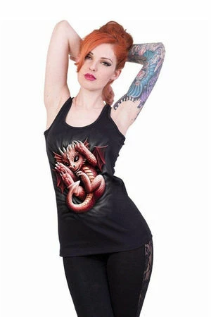 Spiral Whelp - Razor Back Top Black 2 Spiral Whelp - Razor Back Top Black - Image 2