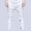Long Clothing White Clip Pants - Unisex